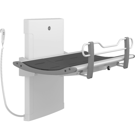 Pressalit 3000 Showering and Changing Table with Electric height Adjustment | Commercial Washrooms