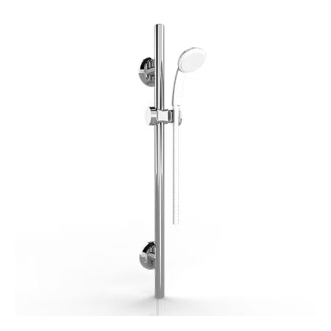 Invisible Creations 900mm Riser Rail inc. Handset Holder (Polished Chrome)
